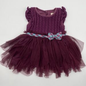Matilda Jane Burgundy Dress 6-12m